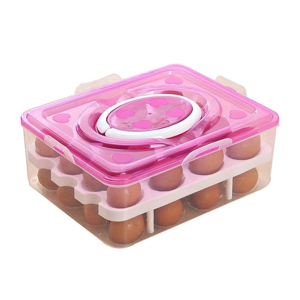 Bandeja Organizador Huevos Caja Almacenamiento 32 Celdas