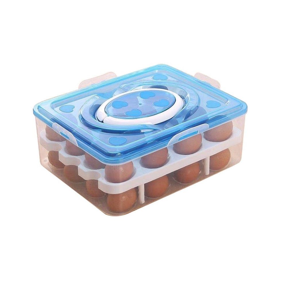 Bandeja Organizador Huevos Caja Almacenamiento 32 Celdas