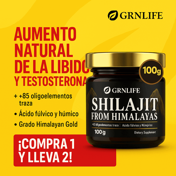 Shilajit natural con certificación internacional
