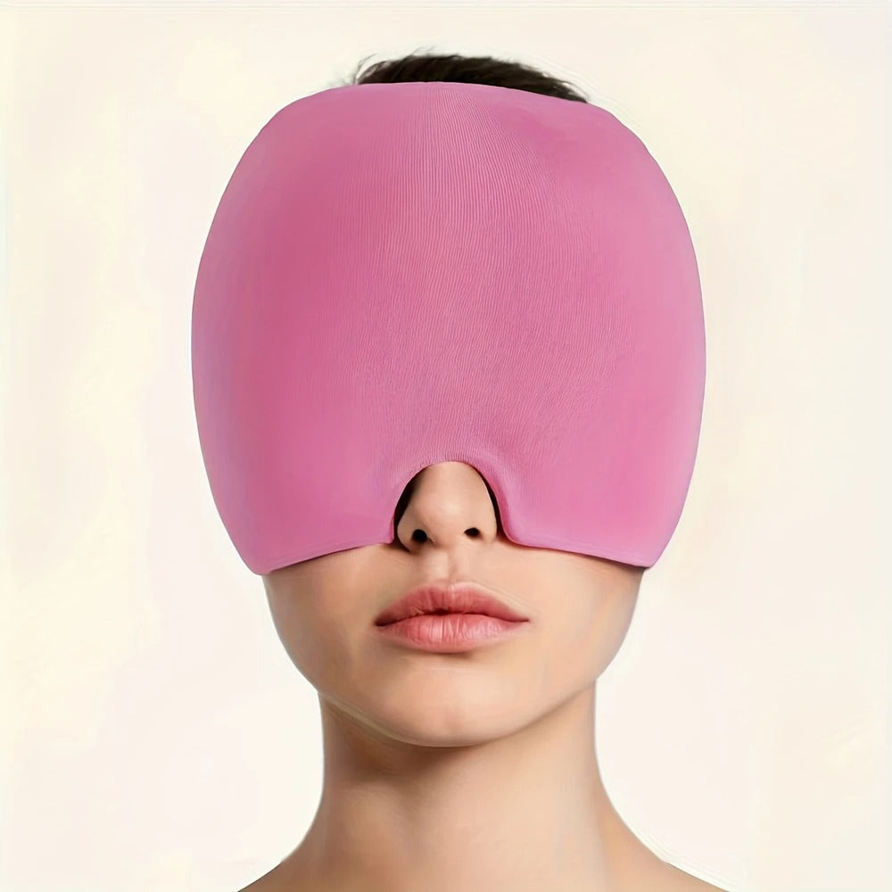 MigraRelief™ – Máscara de gel terapéutica para migraña y estrés