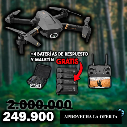 FlyDrone™ - Dron con cámara Full HD 4K + 4 Baterías de Regalo + Maletín de Regalo ¡Solo Hoy!