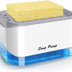 Dispensador Acrílico De Jabón Liquido Lavaplatos Con Esponja Cocina